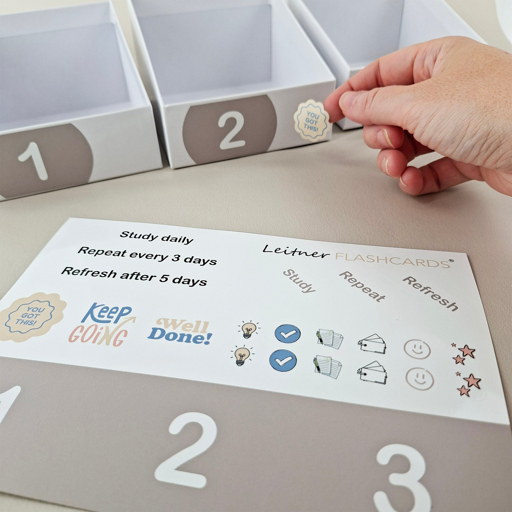 Leitner Learning System Boxes – Sand Edition