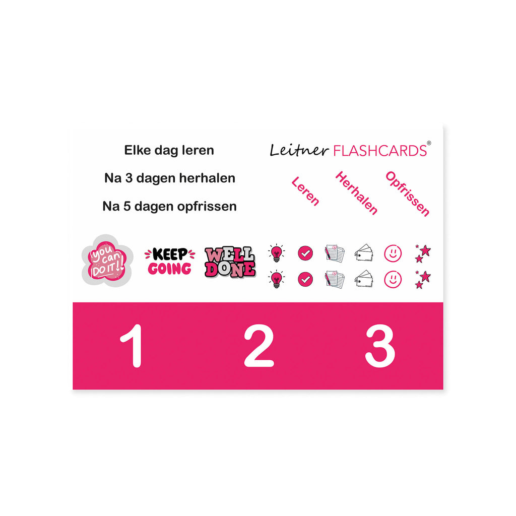 Leitner Learning System Boxes – Pink Edition
