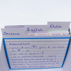 Leitner Flashcards Tabs A7 Set of 12