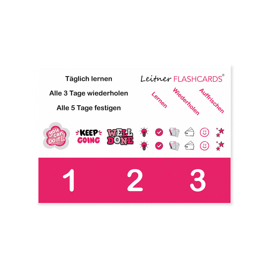 Leitner Learning System Boxes – Pink Edition