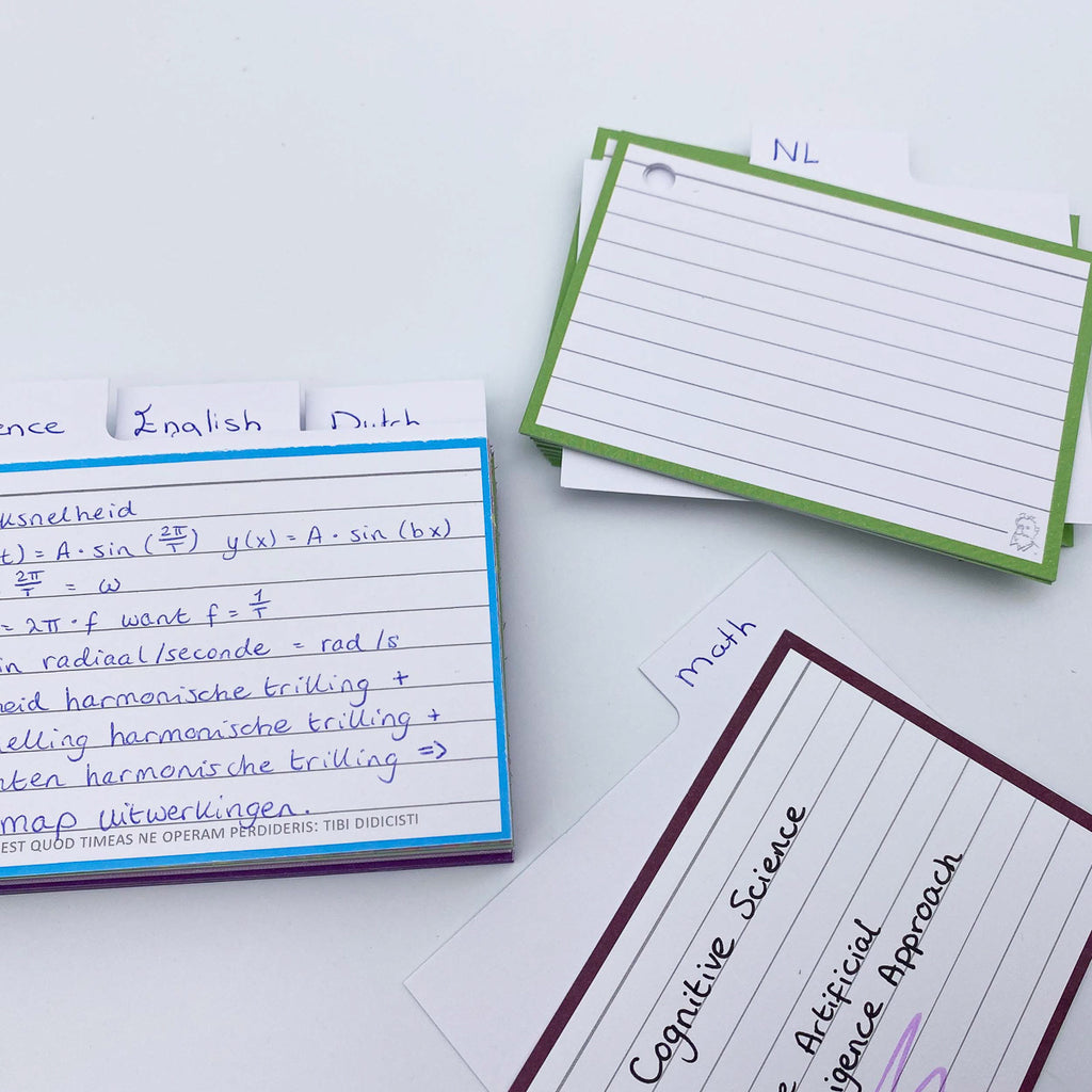 Leitner Flashcards Exam Pack - Classic Colors
