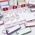 Leitner Flashcards Exam Pack - Classic Colors