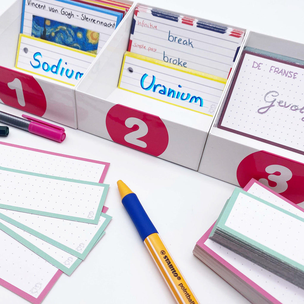 Leitner Flashcards Exam Pack - Classic Colors