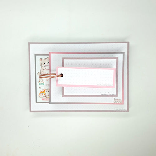 Leitner Flashcards A6 Animal Dotted - Cat