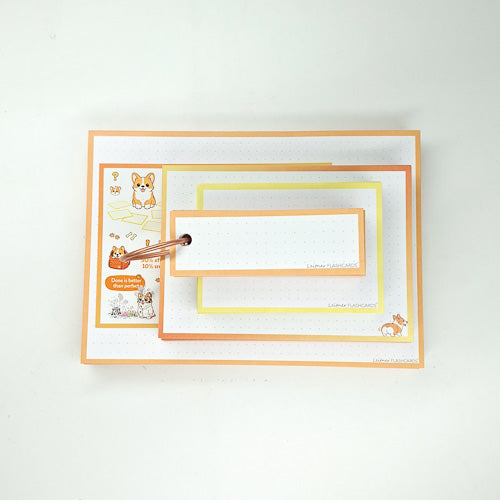 Leitner Flashcards A6 Animal Dotted - Corgi