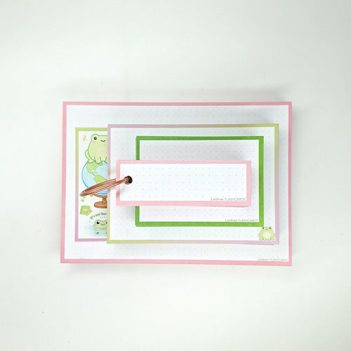 Leitner Flashcards A6 Animal Dotted - Frog