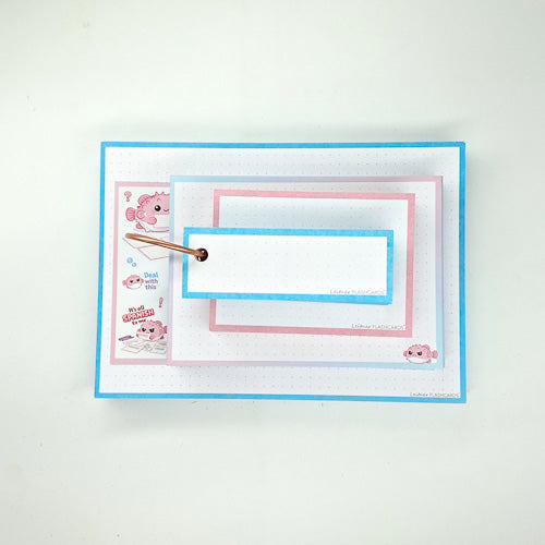 Leitner Flashcards A6 Animal Dotted - Pufferfish