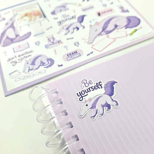 Leitner Flashcards Animal Stickers A6 - Anteater