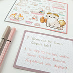 Leitner Flashcards Animal Stickers A6 - Cat