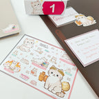 Leitner Flashcards Animal Stickers A6 - Cat
