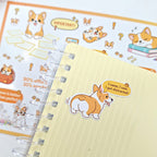 Leitner Flashcards Animal Stickers A6 - Corgi