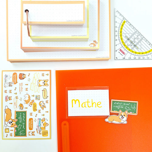 Leitner Flashcards Animal Stickers A6 - Corgi