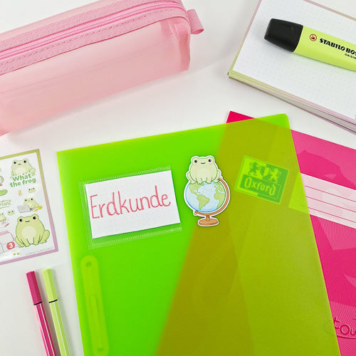 Leitner Flashcards Animal Stickers A6 - Frog