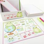 Leitner Flashcards Animal Stickers A6 - Frog