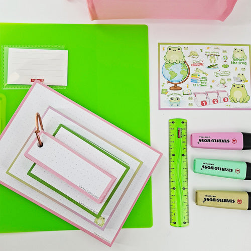 Leitner Flashcards Animal Stickers A6 - Frog