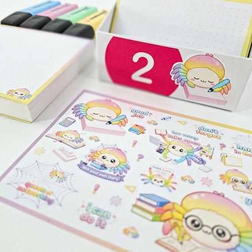 Leitner Flashcards Animal Stickers A6 - Spider