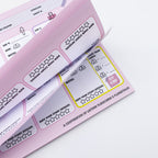 Leitner Flashcards Planner A4 Pink