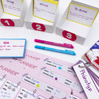 Leitner Flashcards Planner A4 Pink