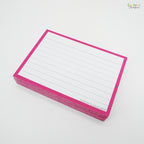 Leitner Flashcards A7 Classic Lined pink