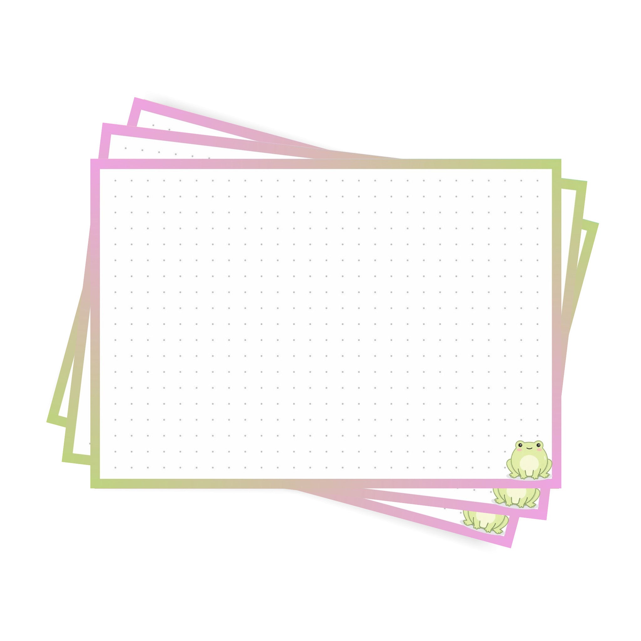 Leitner Flashcards A6 Animal Dotted - Frog