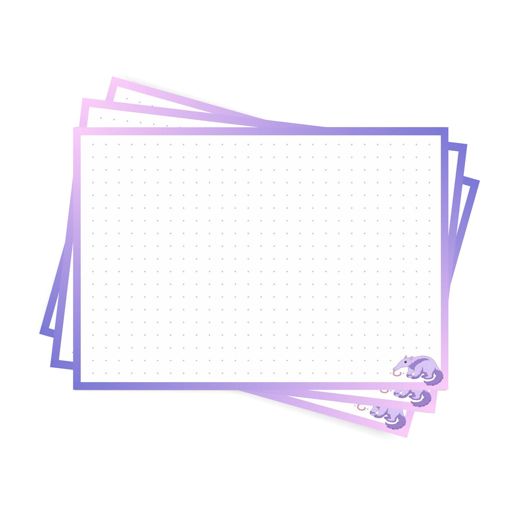 Leitner Flashcards A6 Animal Dotted - Anteater