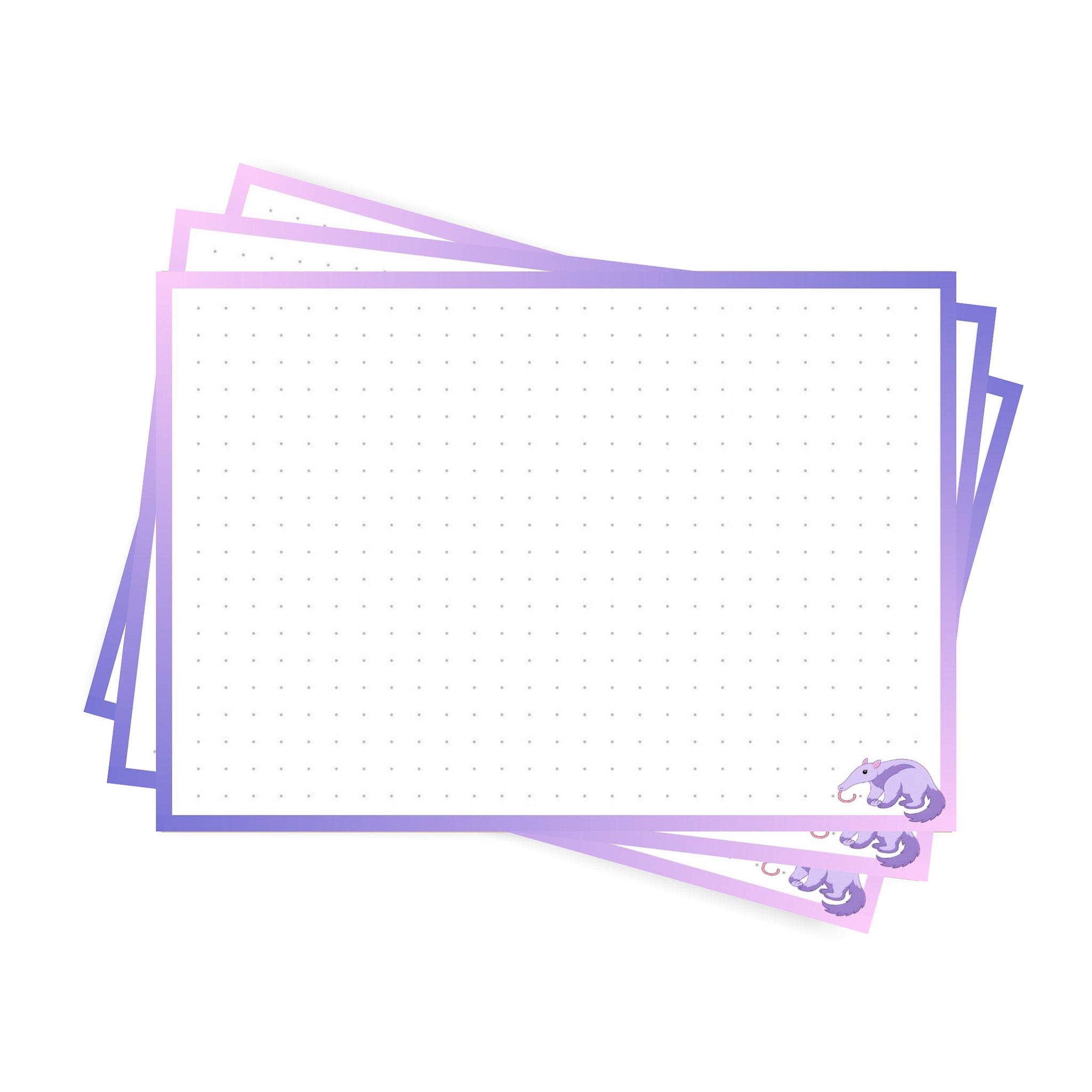 Leitner Flashcards A6 Animal Dotted - Anteater