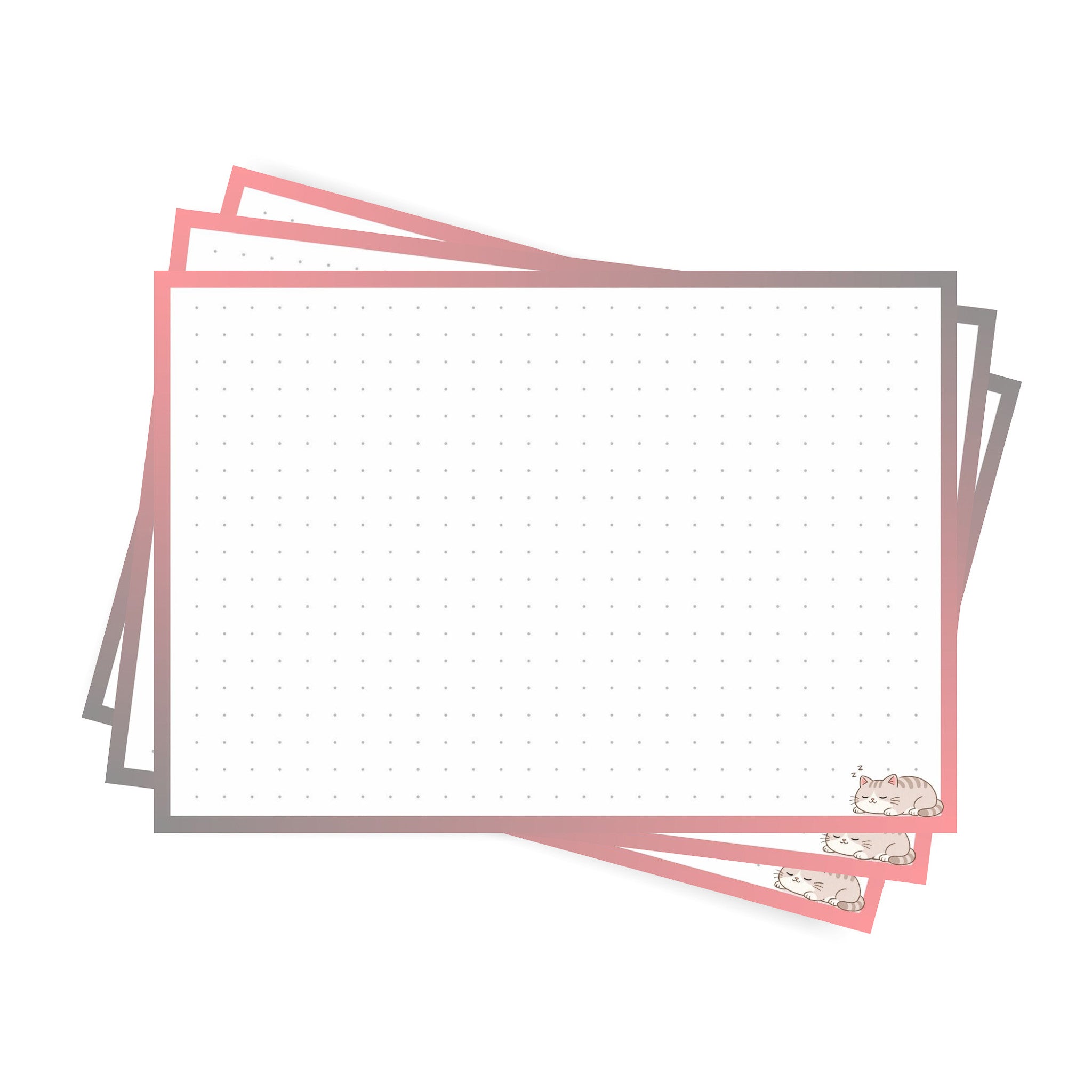 Leitner Flashcards A6 Animal Dotted - Cat