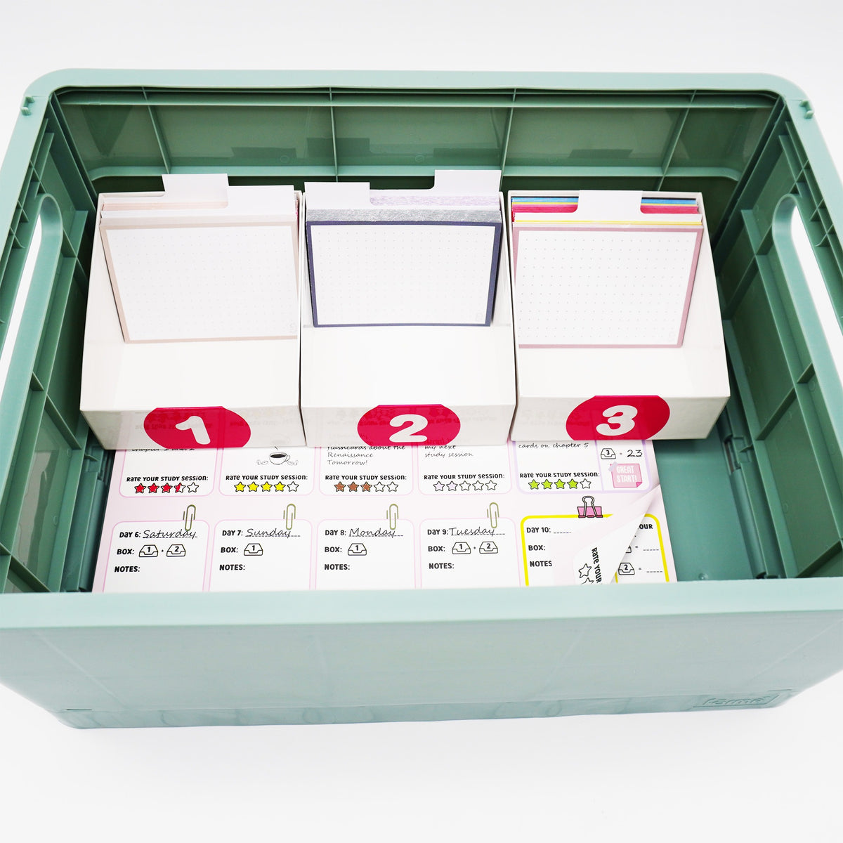 Forma JOE Flashcard Storage Box A5 Sage Green
