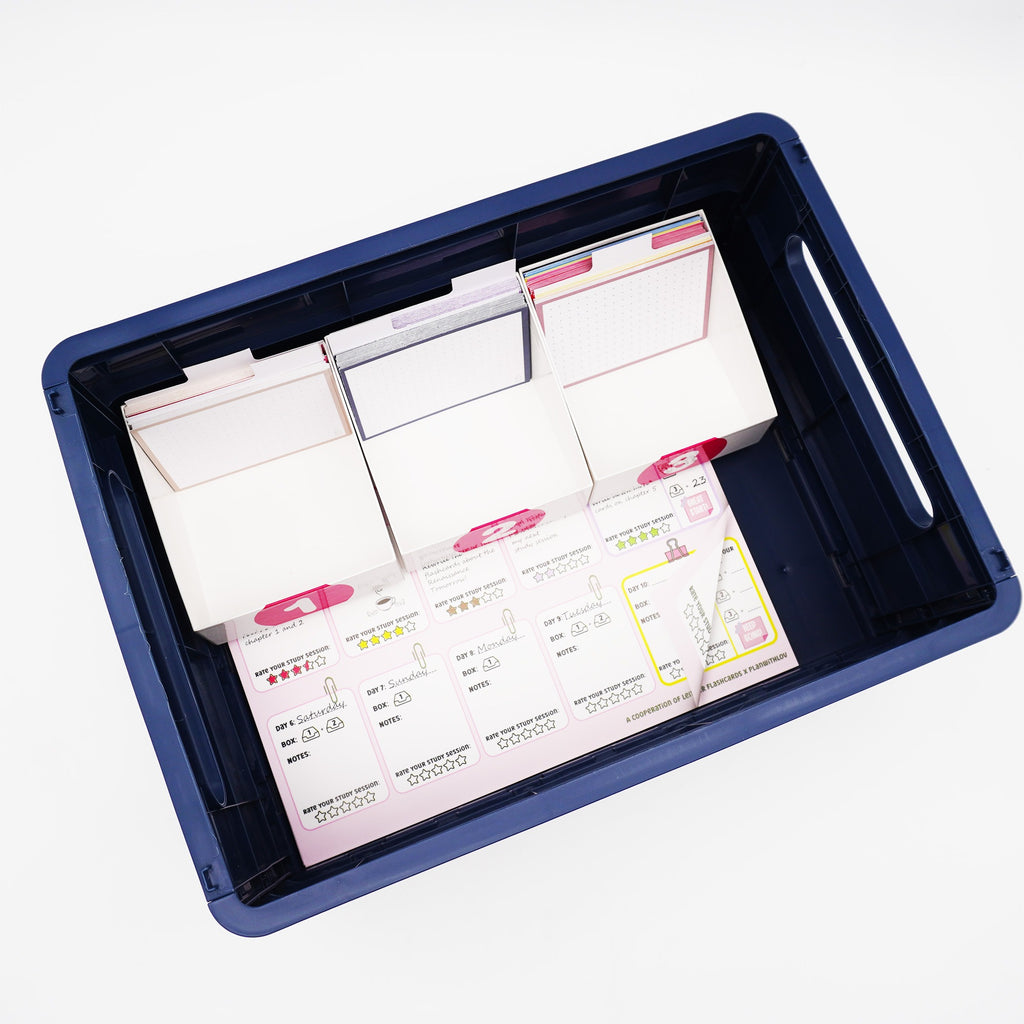 Forma JOE Flashcard Storage Box A5 Dark Blue