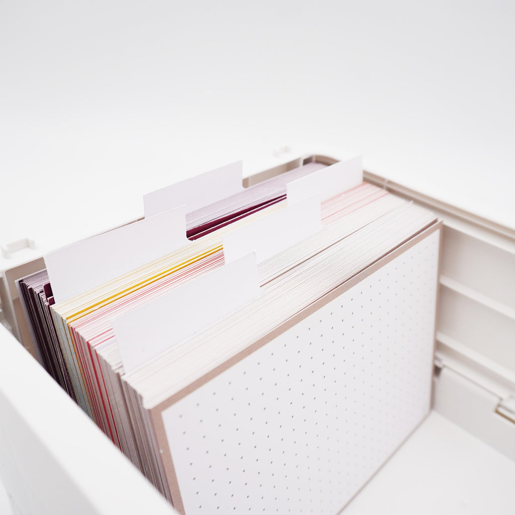Forma JOE Flashcard Storage Box A6 White