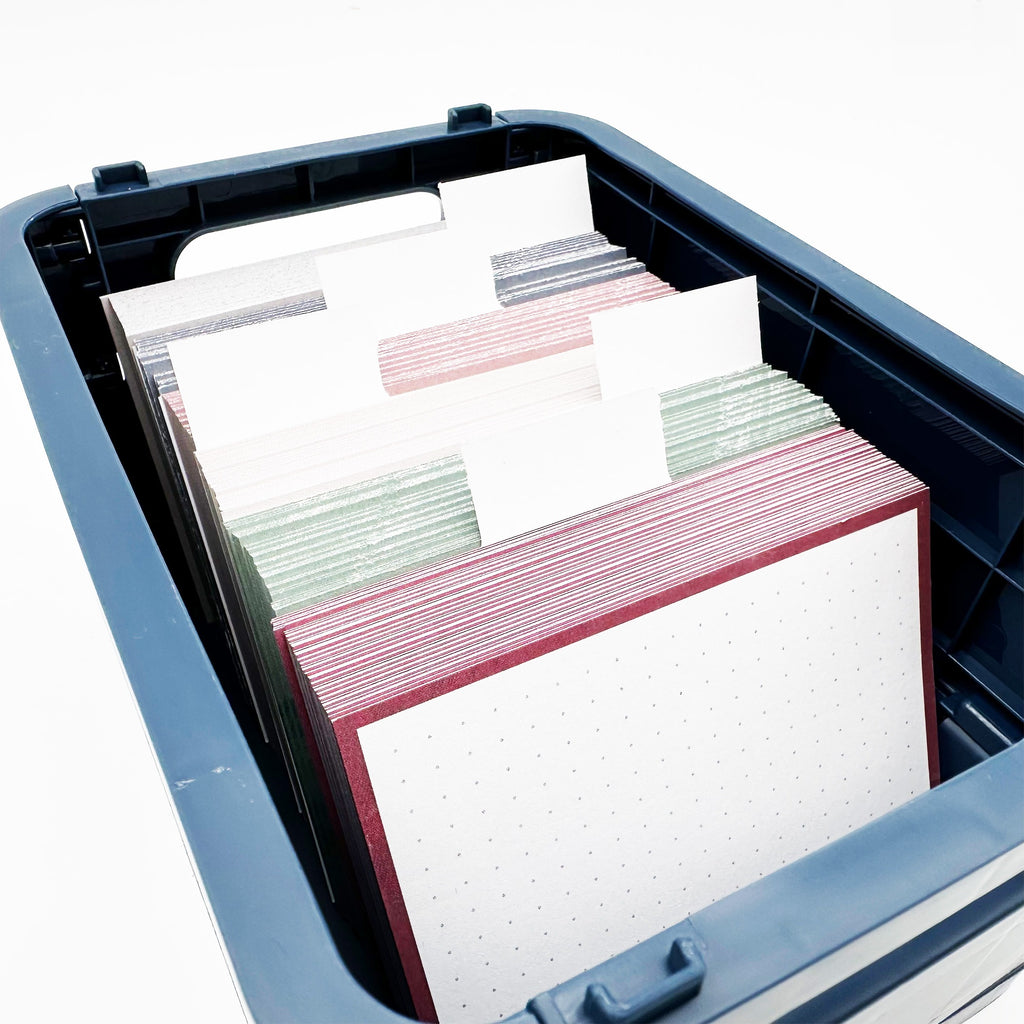 Forma JOE Flashcard Storage Box A7 Dark Blue