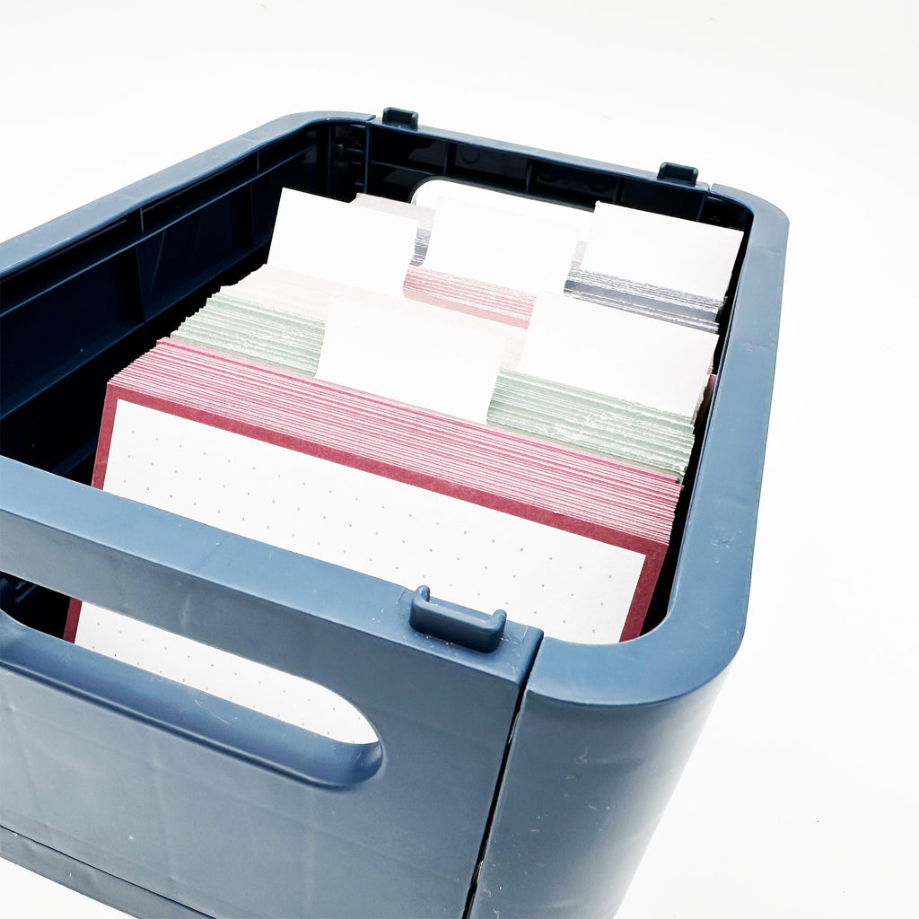 Forma JOE Flashcard Storage Box A7 Dark Blue
