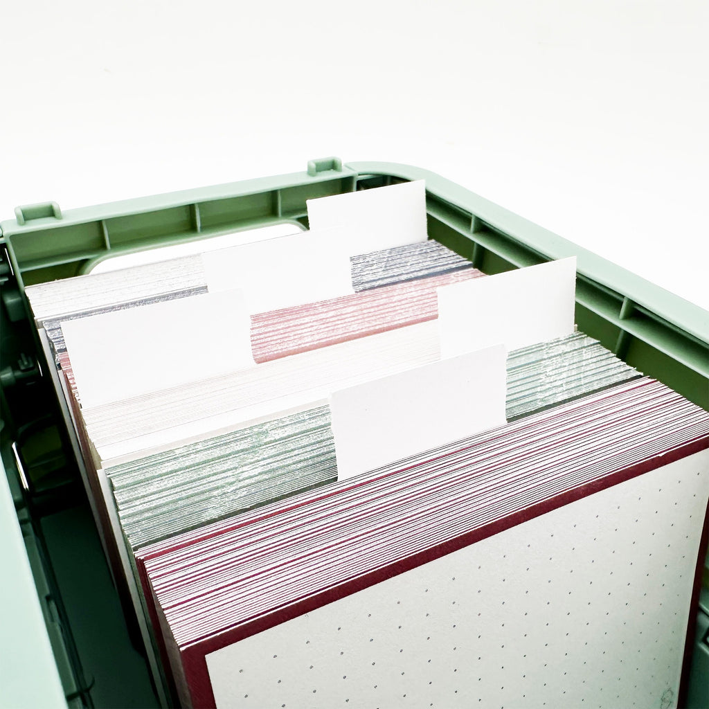 Forma JOE Flashcard Storage Box A7 Sage Green