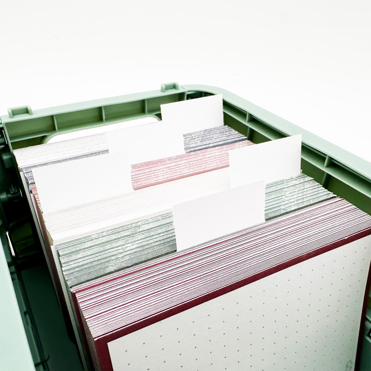 Forma JOE Flashcard Storage Box A7 Sage Green