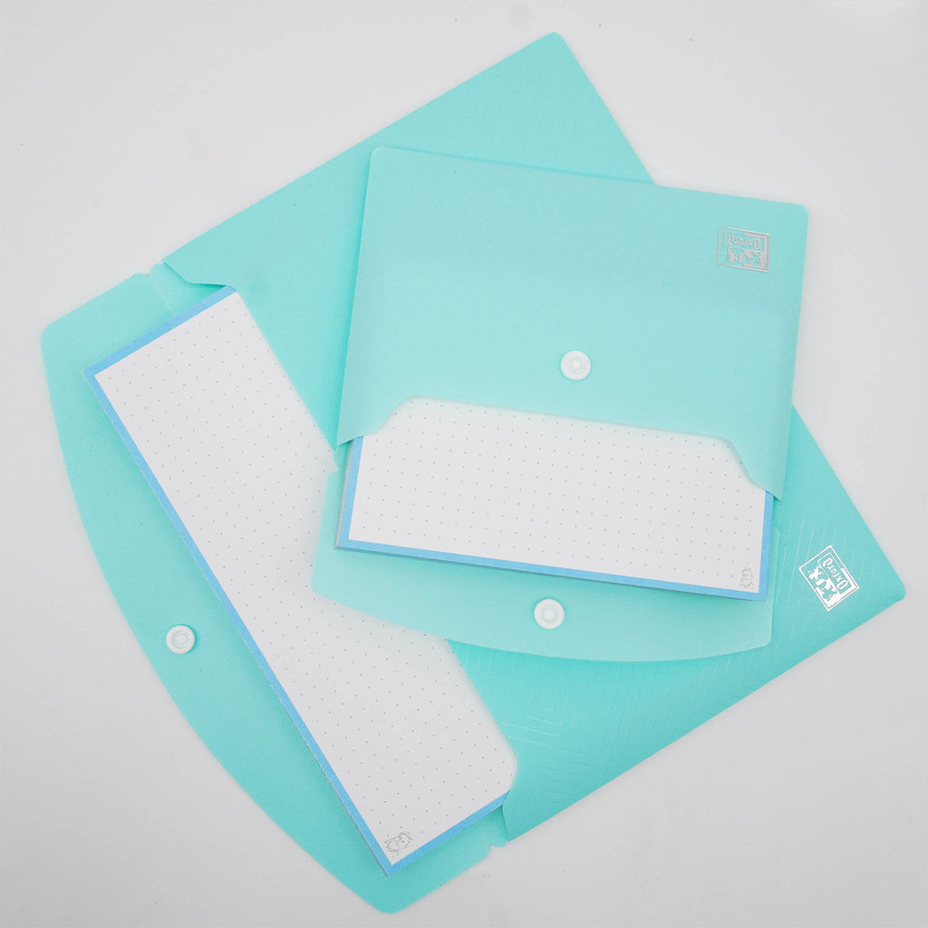 Leitner Flashcards A6 Pastel Dotted blue lifestyle 5
