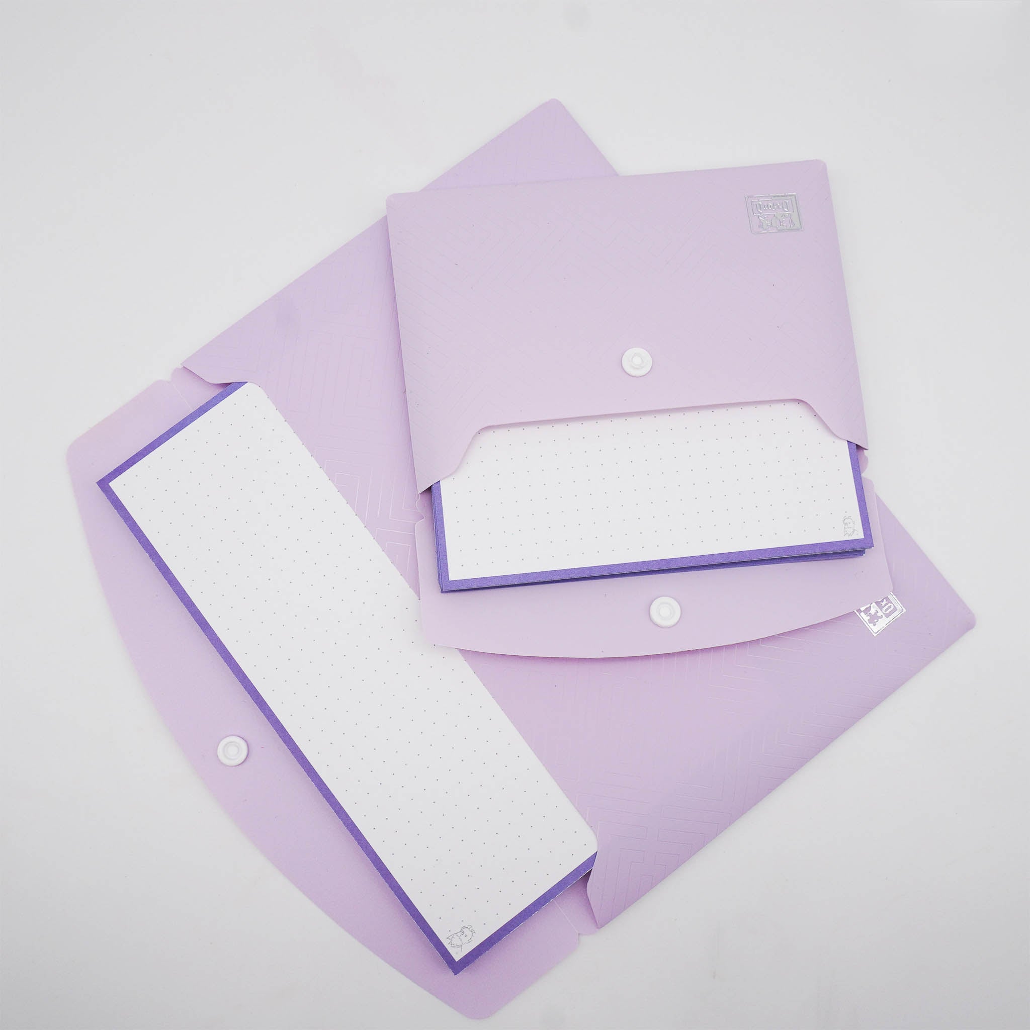 Leitner Flashcards A5 Pastel Dotted purple lifestyle 4
