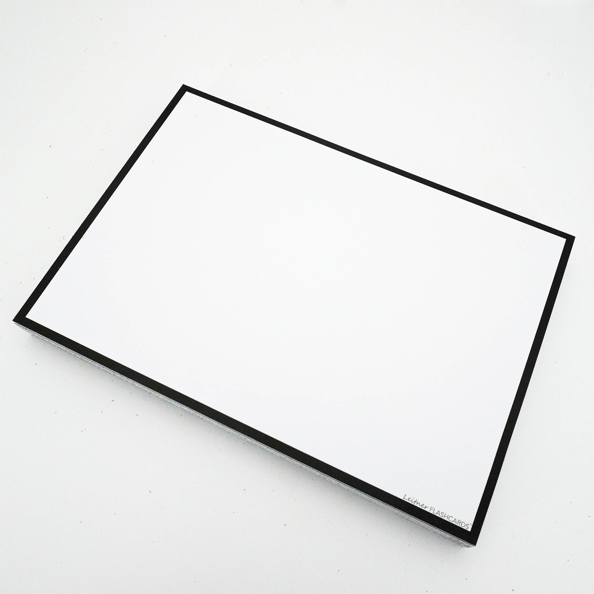 Leitner Flashcards A5 Classic Blank black border 2