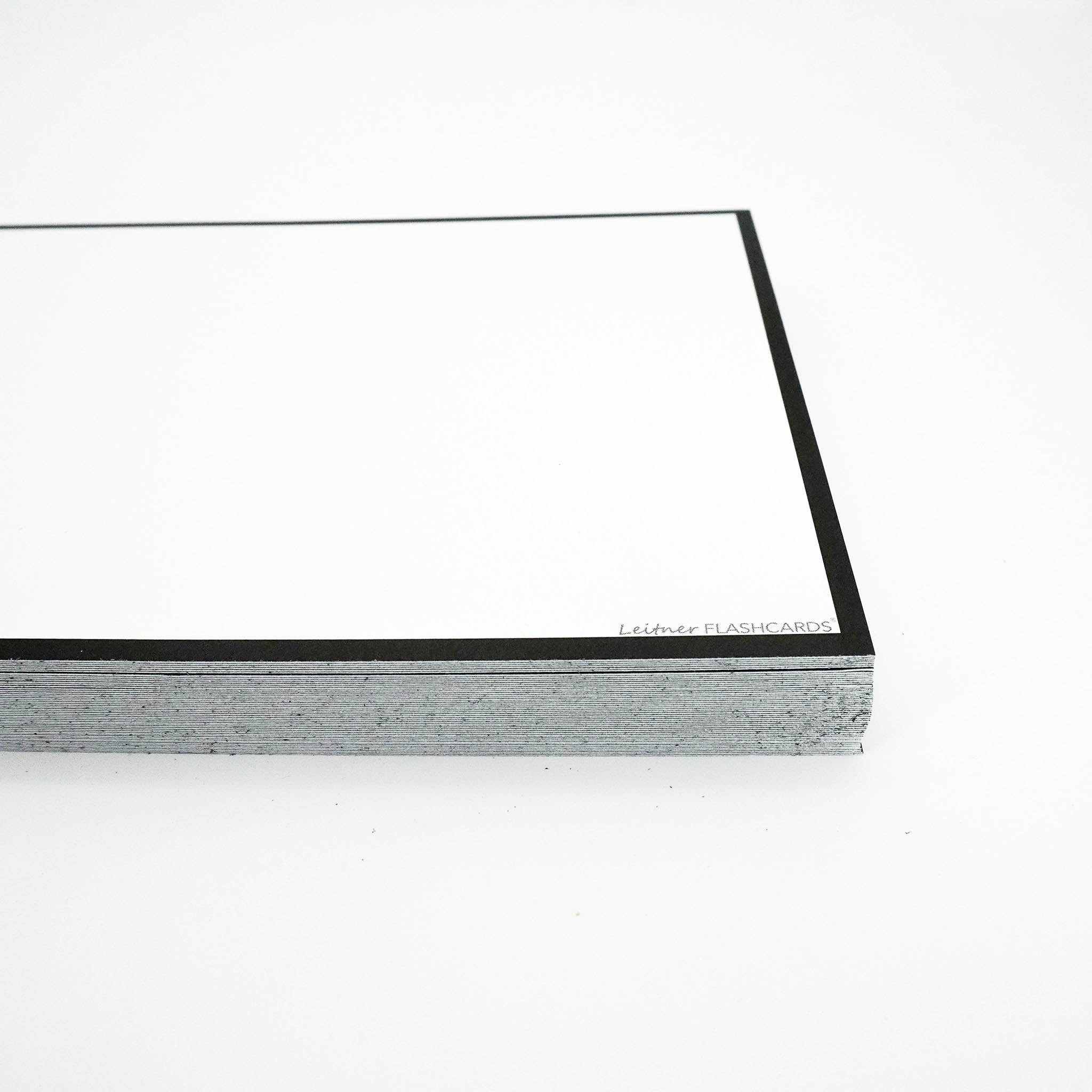 Leitner Flashcards A5 Classic Blank black border 3