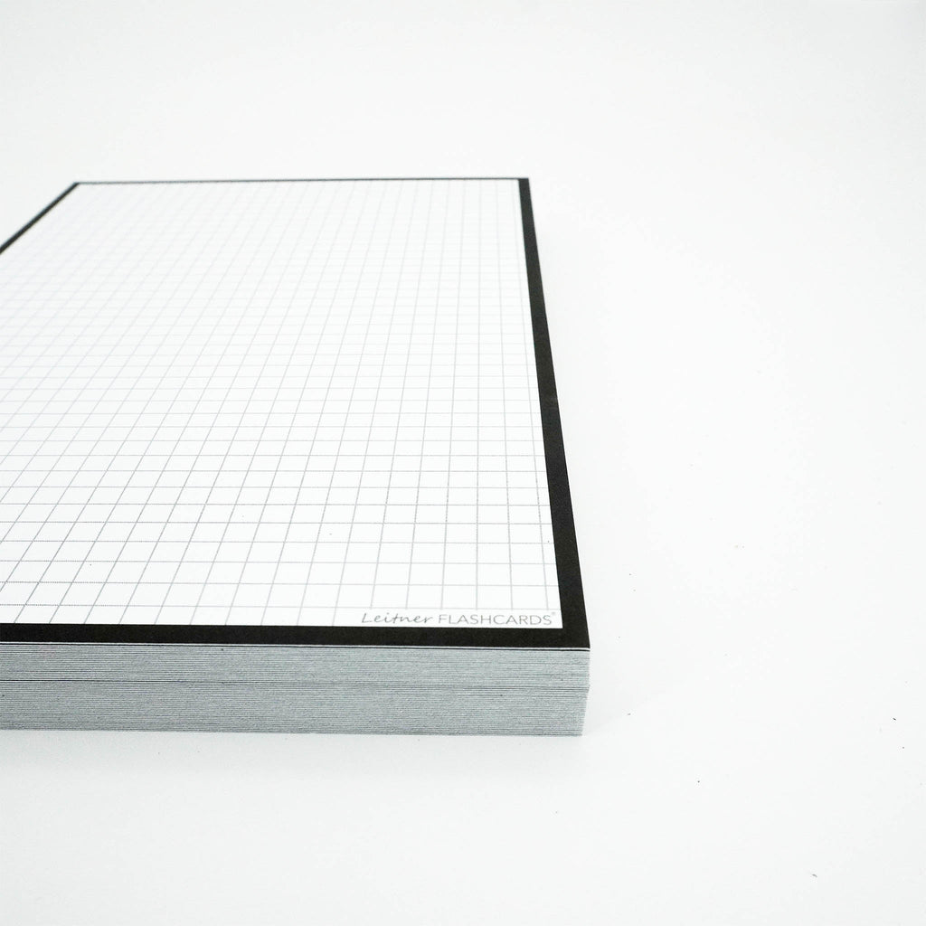 Leitner Flashcards A5P Classic Squared black 3