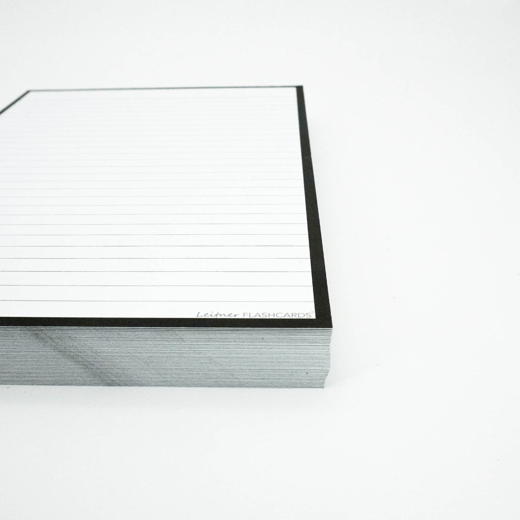 Leitner Flashcards A5P Classic Lined black 3