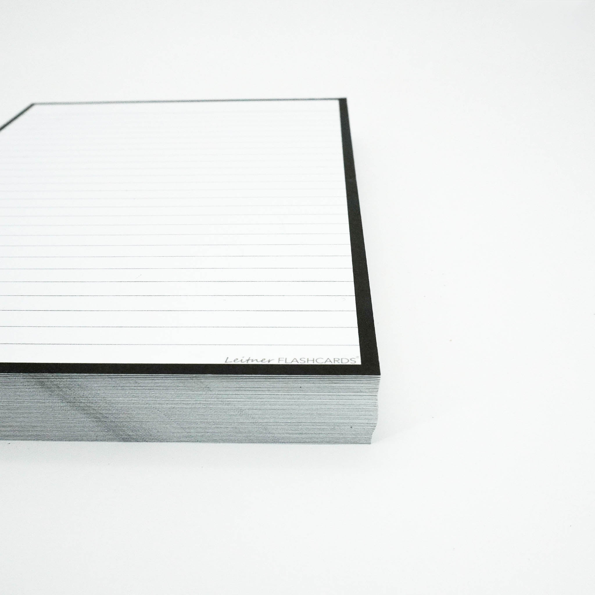 Leitner Flashcards A5P Classic Lined black 3
