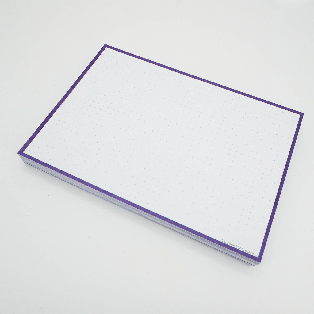 Leitner Flashcards A5 Classic Dotted purple