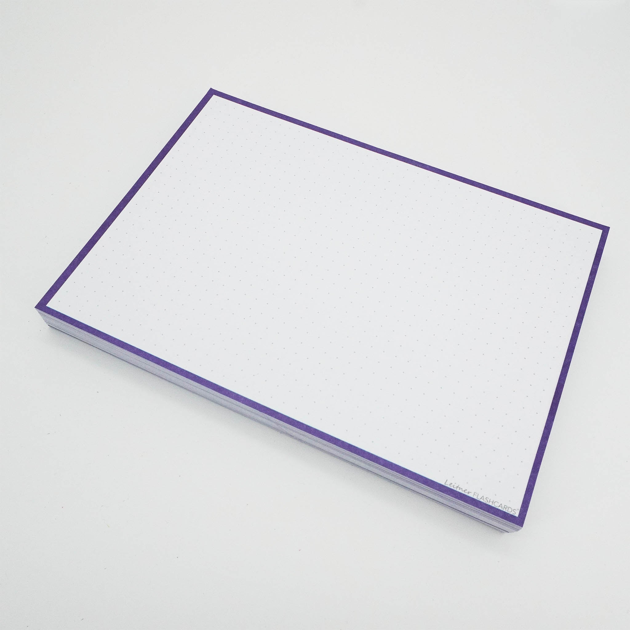 Leitner Flashcards A5 Classic Dotted purple