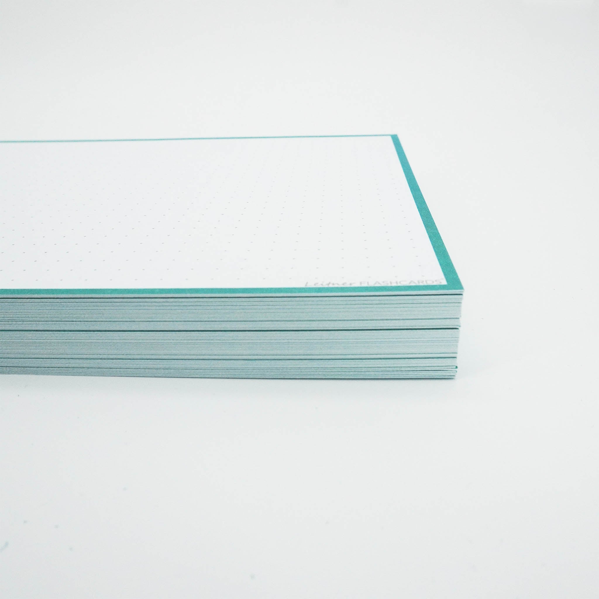 Leitner Flashcards A5 Classic Dotted turquoise 2