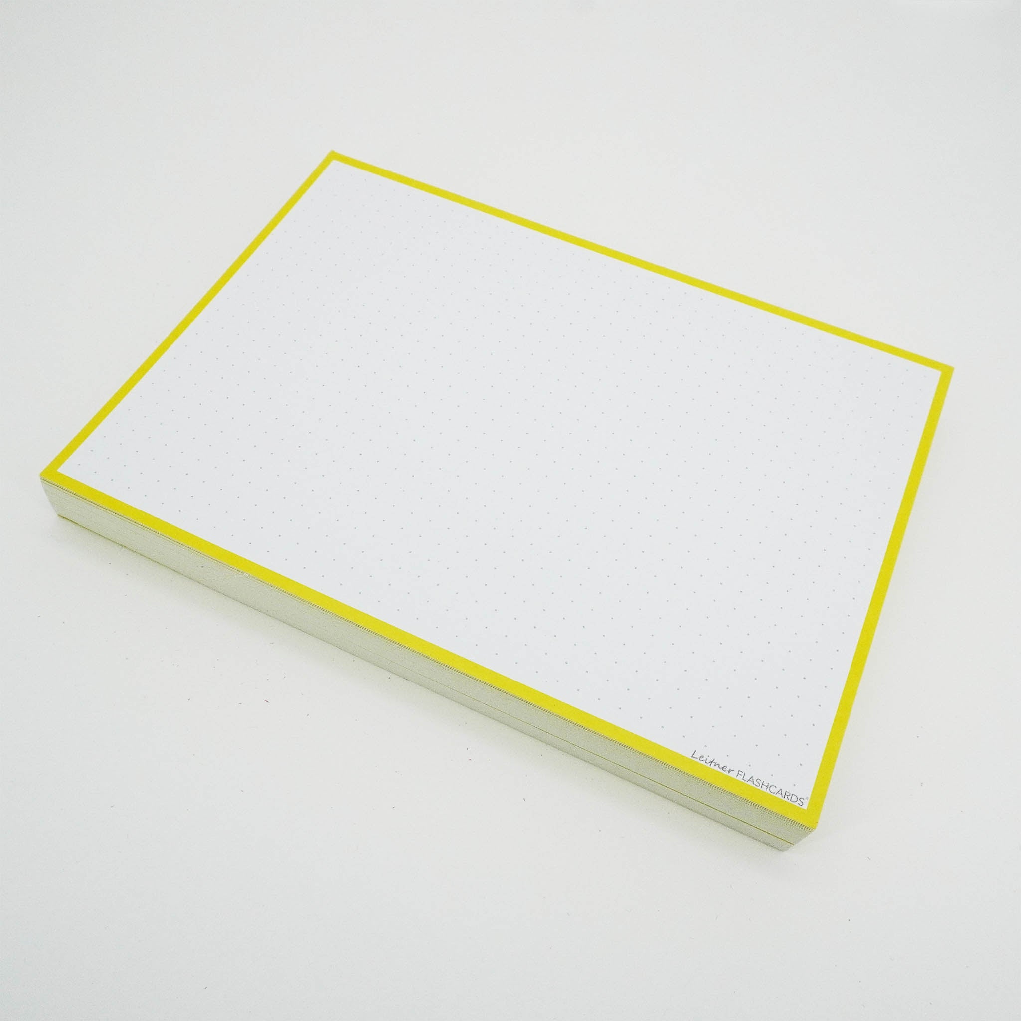 Leitner Flashcards A5 Classic Dotted yellow