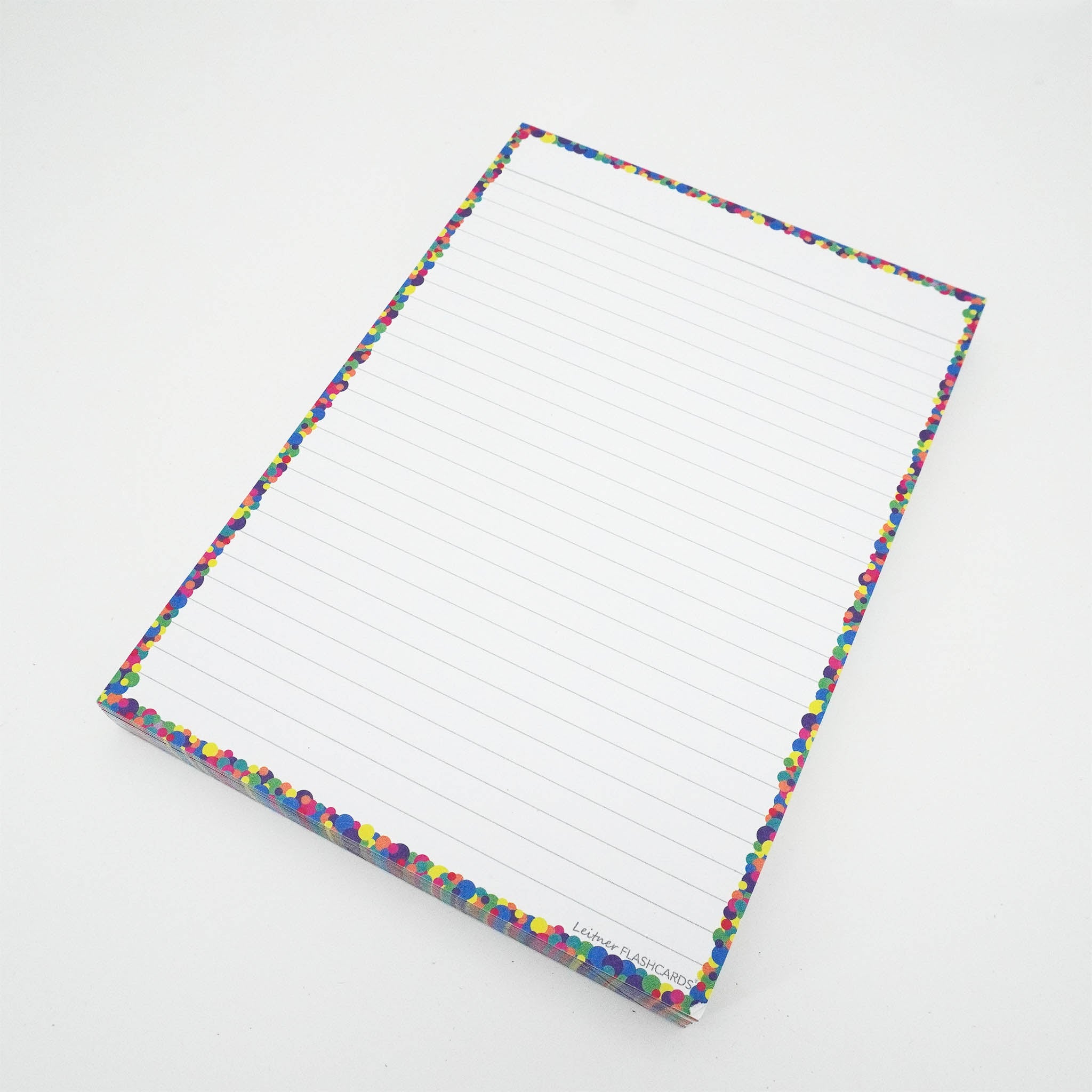 Leitner Flashcards A5 Classic Lined confetti 2