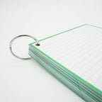 Leitner Flashcards A5 Classic Lined green 2