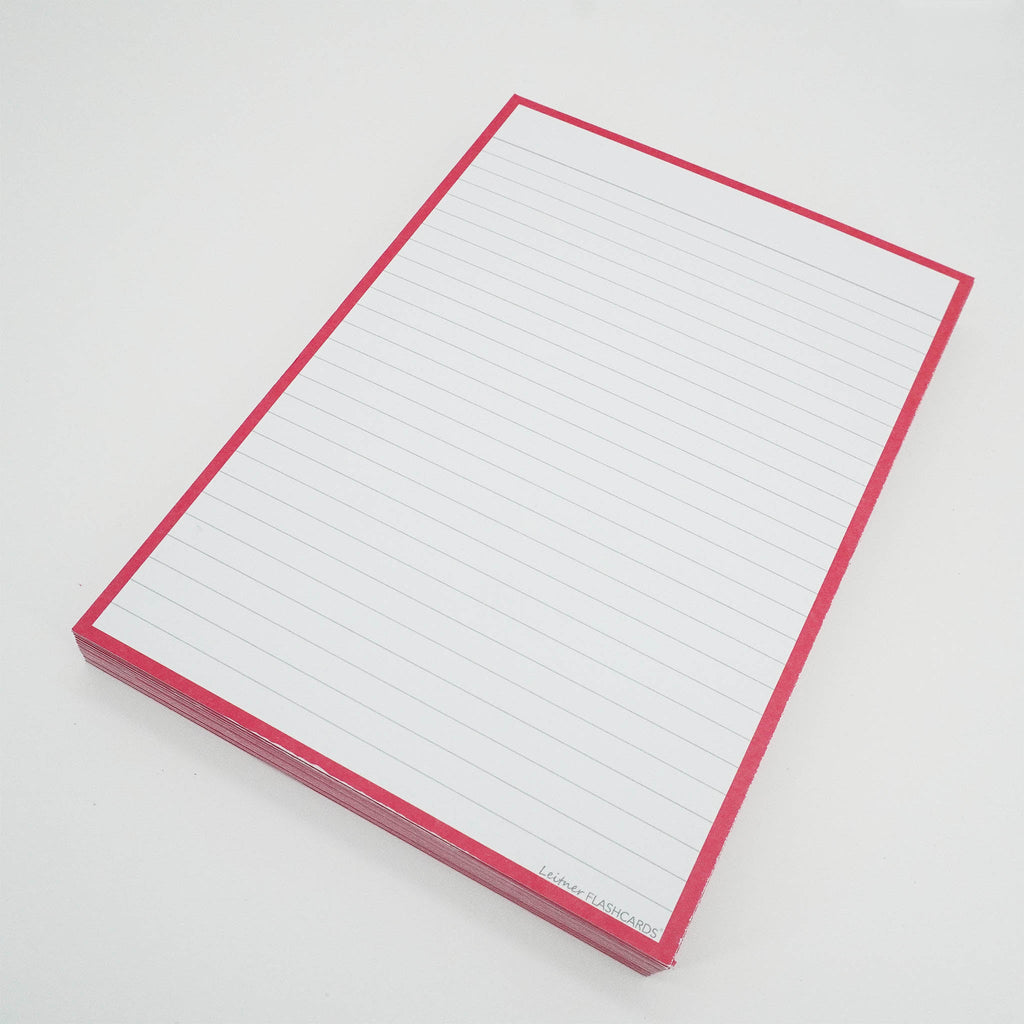 Leitner Flashcards A5 Classic Lined green 3