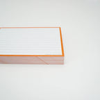 Leitner Flashcards A5 Classic Lined orange lifestyle 2