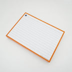 Leitner Flashcards A5 Classic Lined orange lifestyle 3
